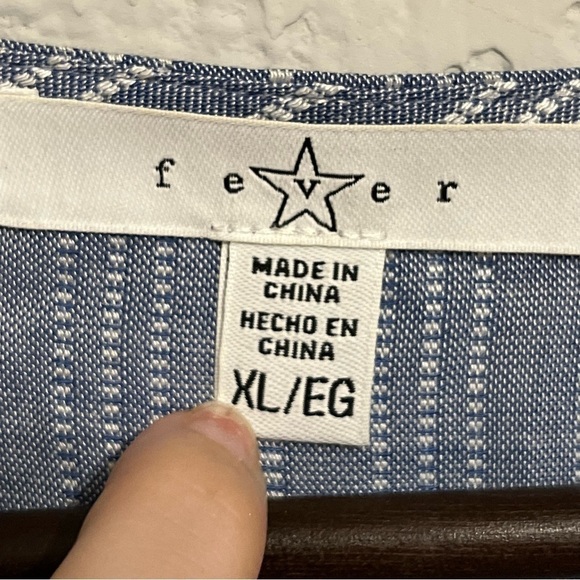 Fever Blue & White Striped Long Sleeve Top - Picture 7 of 7